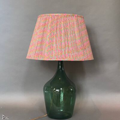 Pink & Ochre Cotton Lampshade , 50cm
