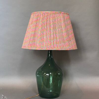 Pink & Ochre Cotton Lampshade , 40cm