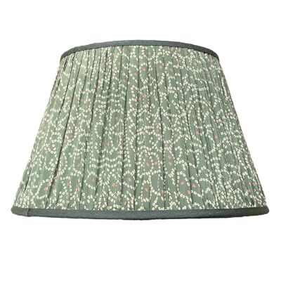 Teal bangla silk lampshade , 18cm pendant