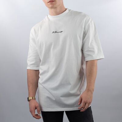 Oversized Tee - Logo Chest - White