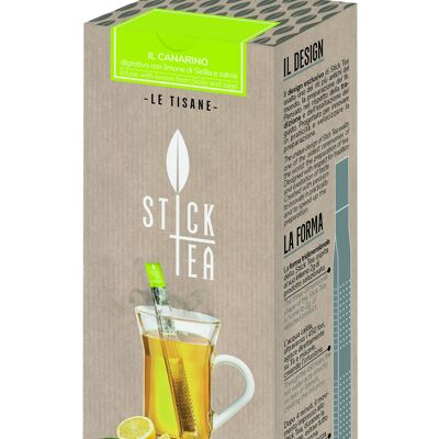 Stick Tea IL CANARINO – INFUSO AL LIMONE DI SICILIA E SALVIA