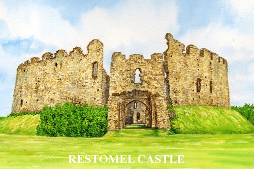 FRIDGE MAGNET RESTOMEL CASTLE, CORNWALL