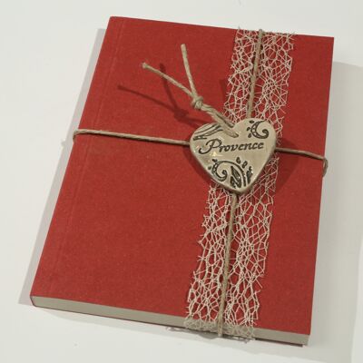 Provence heart notebook