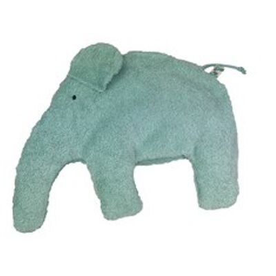 Cuscino riscaldante bio/eco, elefante, blu ghiaccio, ELKE-470