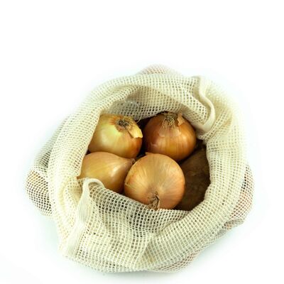 Organic Mesh Cotton Produce Bag Medium 26 x 36 cms