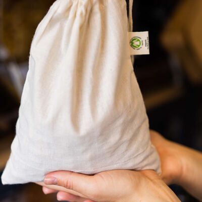 Organic Cotton Produce Bag Small 20 x 26 cms