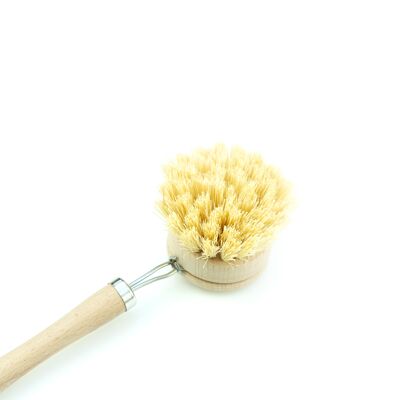 Bamboo Round Head Long Handle Brush (replaceable head)