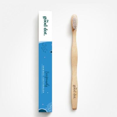 Bamboo Toothbrush. Adult, Soft Bristles