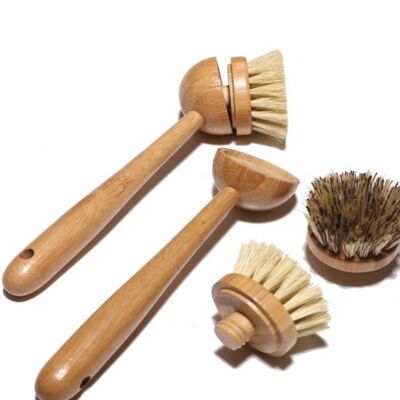 Bamboo and Sisal Dish brush (screw head)