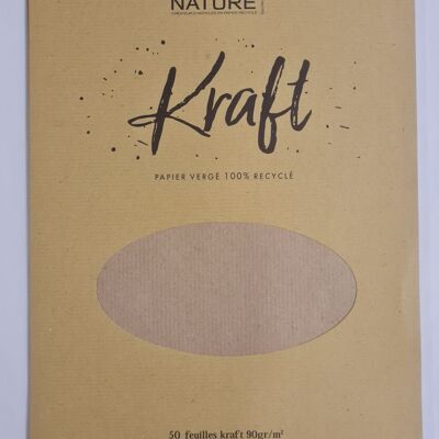 Resma kraft natural A4 en papel reciclado