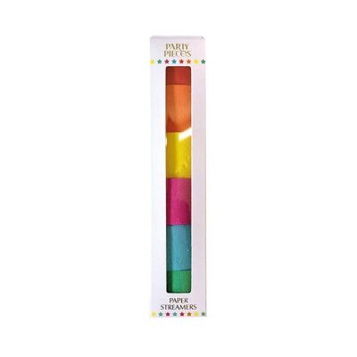 Stelle filanti Rainbow Party (x6)