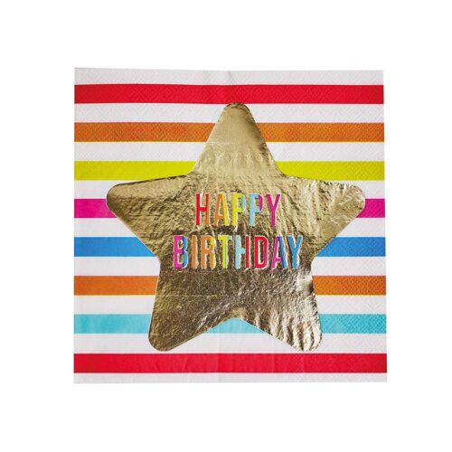 Shooting Star Party Napkins (x16)