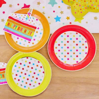 Shooting Star Party Plates (x8)