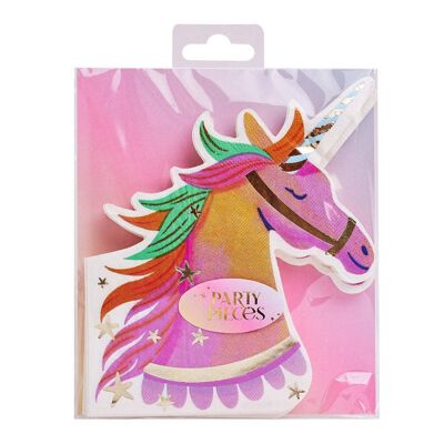 Servilletas de papel para fiesta Princesa Hada Unicornio (x16)