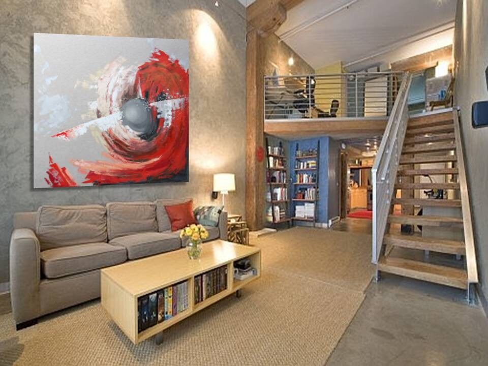 Dipinto a mano Huracan Rojo