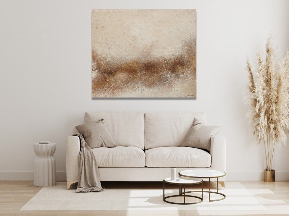 Dipinto a mano beige corallo