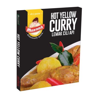 Maznah Hot Yellow Curry (G/F, V) 40g - Makan Bites
