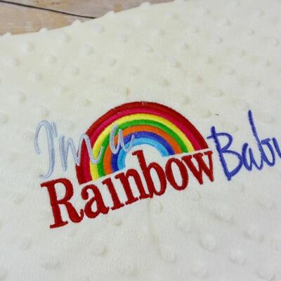 I'm a rainbow baby Blanket - Pink