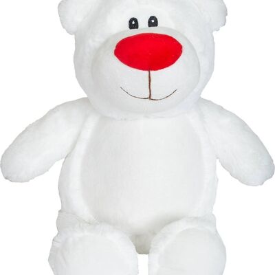 Personalised white bear cubbie