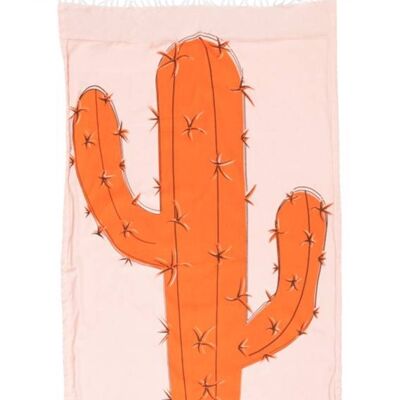 Mycha Ibiza – strandlaken – strandhanddoek – kikoy – cactus – oranje – 100% katoen