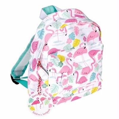 Personalised Flamingo mini backpack