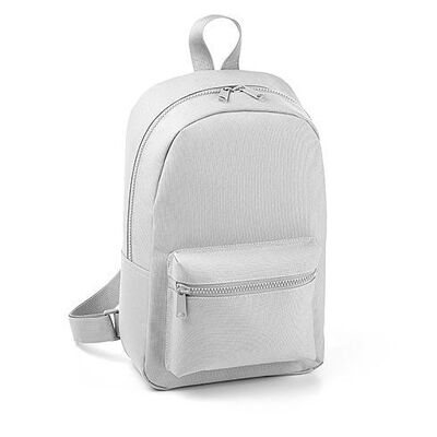 Mini grey fashion backpack - bow