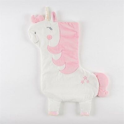 Personalised unicorn christmas stocking