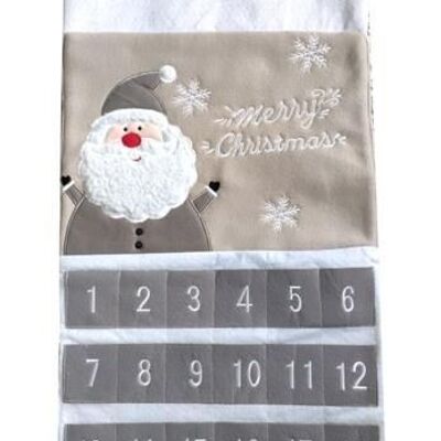 Grey santa advent calender - Personalised (extra £5)