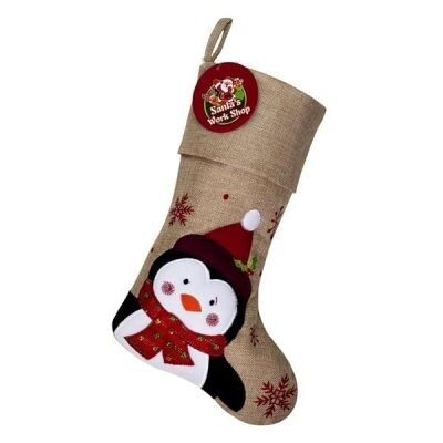 Personalised delux penguin stocking