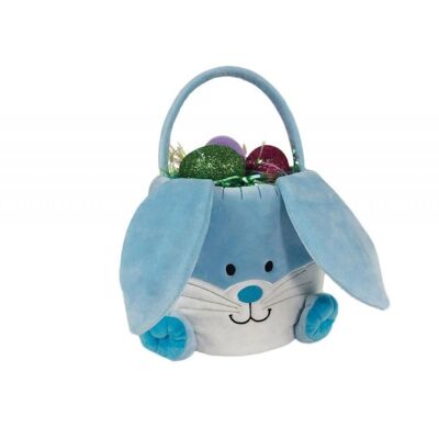 Personalised blue easter bag with feet