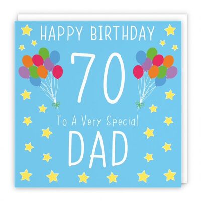 Hunts England Dad 70th Birthday Card - Happy Birthday - 70 - To A Very Special Dad - Iconic Collection