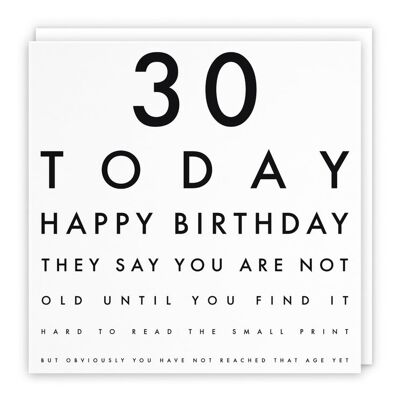 Hunts England Humorous Joke 30th Birthday Card - They Say You are Not Old Until. - for Him, Her, Boyfriend, Girlfriend, Husband, Wife, Women, Men, Partner, Friend, etc.