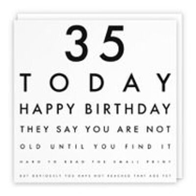 Hunts England Humorous Joke 35th Birthday Card - They Say You Are Not Old Until... - For Him, Her, Boyfriend, Girlfriend, Husband, Wife, Women, Men, Partner, Friend, etc.