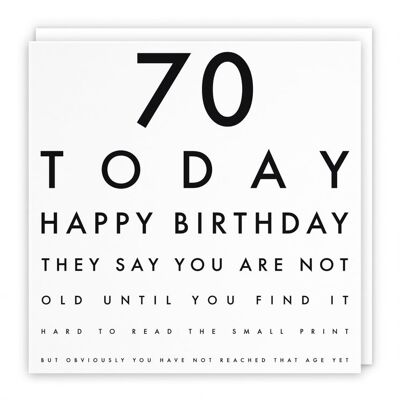 Hunts England Humorous Joke 70th Birthday Card - They Say You Are Not Old Until... - For Him, Her, Boyfriend, Girlfriend, Husband, Wife, Women, Men, Partner, Friend, etc.