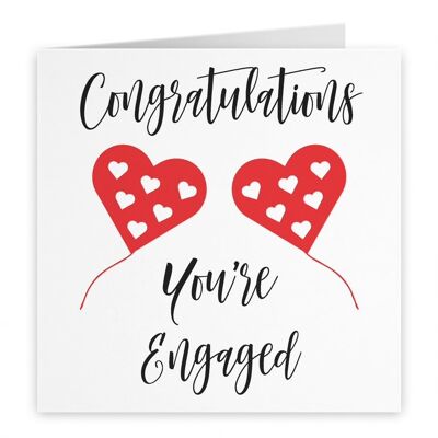 Congratulations Engagement Card - Congratulations You're Engaged - Red Heart Collection