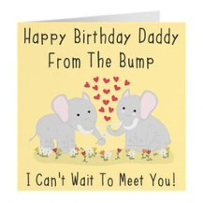 Happy Birthday Daddy From The Bump - I Can't Wait To Meet You - Urban Colour Collection