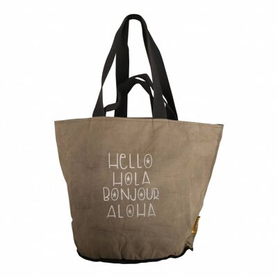 Mycha Ibiza - tas - Espart Hello 4024 - handtas met rits – Canvas Tas