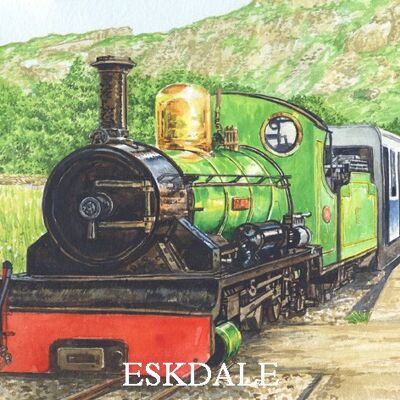 FRIDGE MAGNET, ESKDALE RAIL THE LAKE DISTRICT.