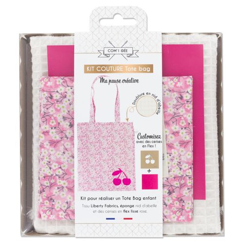 Kit Tote Bag enfant - Cerise