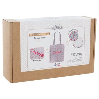 Kit Tote Bag adulte - Chérie 1