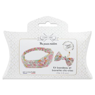 Girl's headband and barrette kit - Betsy