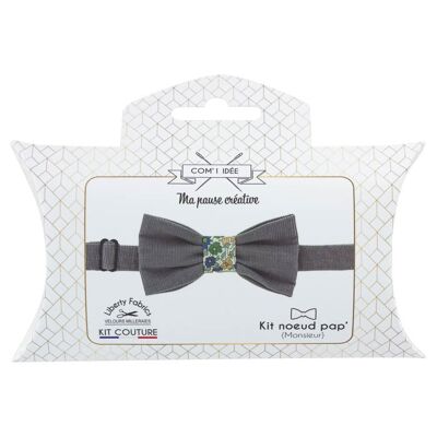 Velvet Bow Tie Kit | Gray