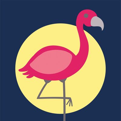 Sudan canvas kit | Nathan the flamingo