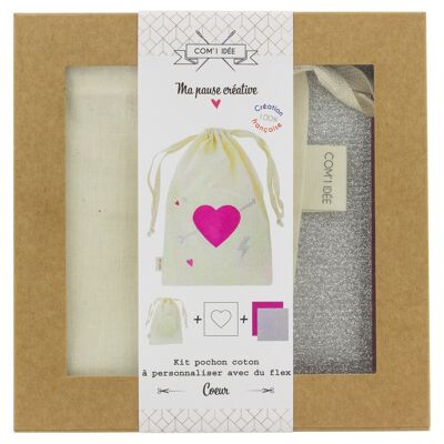 Kit pochon personnalisé "Coeur"