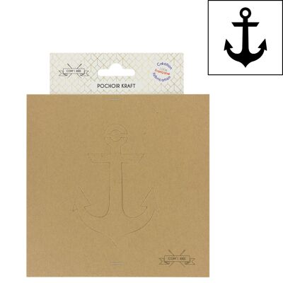 Anchor stencil template