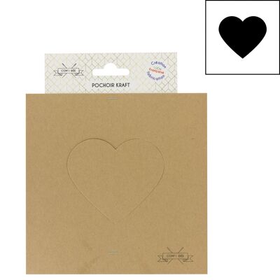 heart stencil template