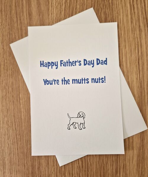 Funny Father's Day Card - You're the mutts nuts