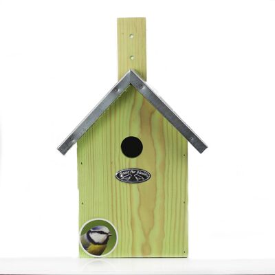 Estación de alimentación de casa de pájaros colgantes de madera