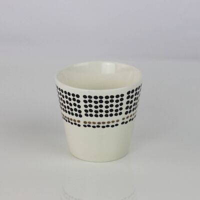 Tazza in ceramica bianca, tazza da caffè Puntitos