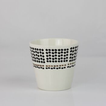Tasse en céramique blanche, tasse à café Puntitos 2